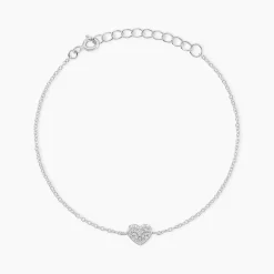 Bracelet Argent Blanc Deep In Love Oxyde De Zirconium