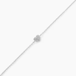 Bracelet Argent Blanc Deep In Love Oxyde De Zirconium