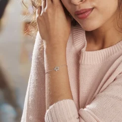 Bracelet Argent Blanc Dmitri Oxydes De Zirconium