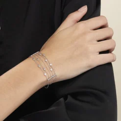 Bracelet Argent Blanc Edvard Oxydes De Zirconium