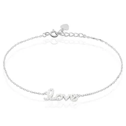 Bracelet Argent Blanc Elly Oxyde De Zirconium