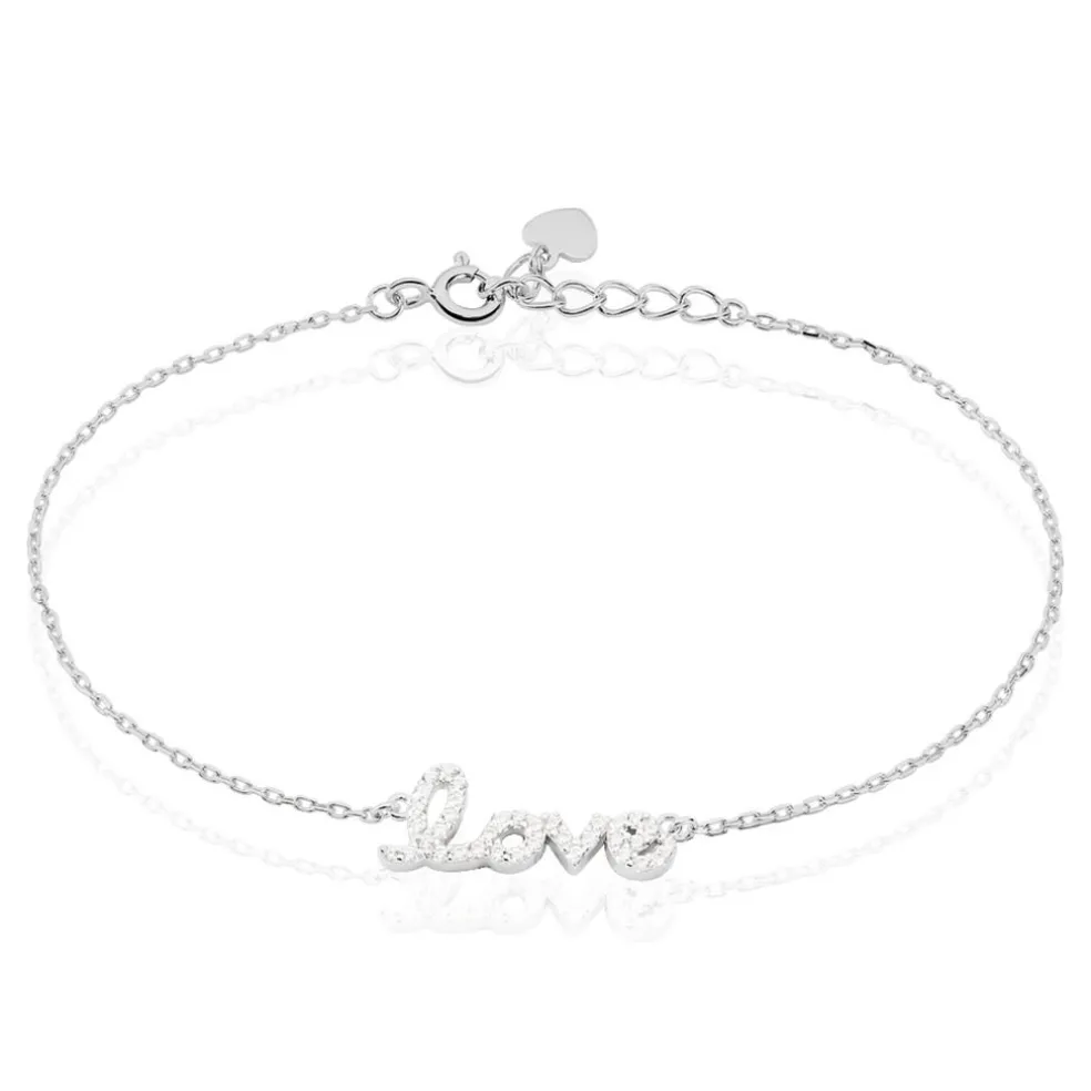 Bracelet Argent Blanc Elly Oxyde De Zirconium