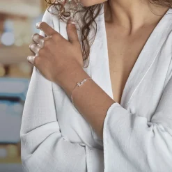 Bracelet Argent Blanc Elly Oxyde De Zirconium