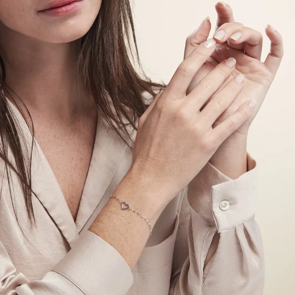 Bracelet Argent Blanc Hariane
