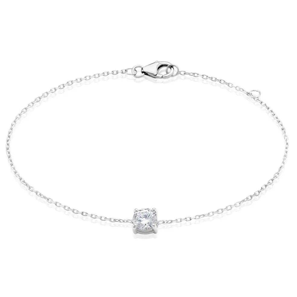 Bracelet Argent Blanc Lylwenn Oxyde De Zirconium
