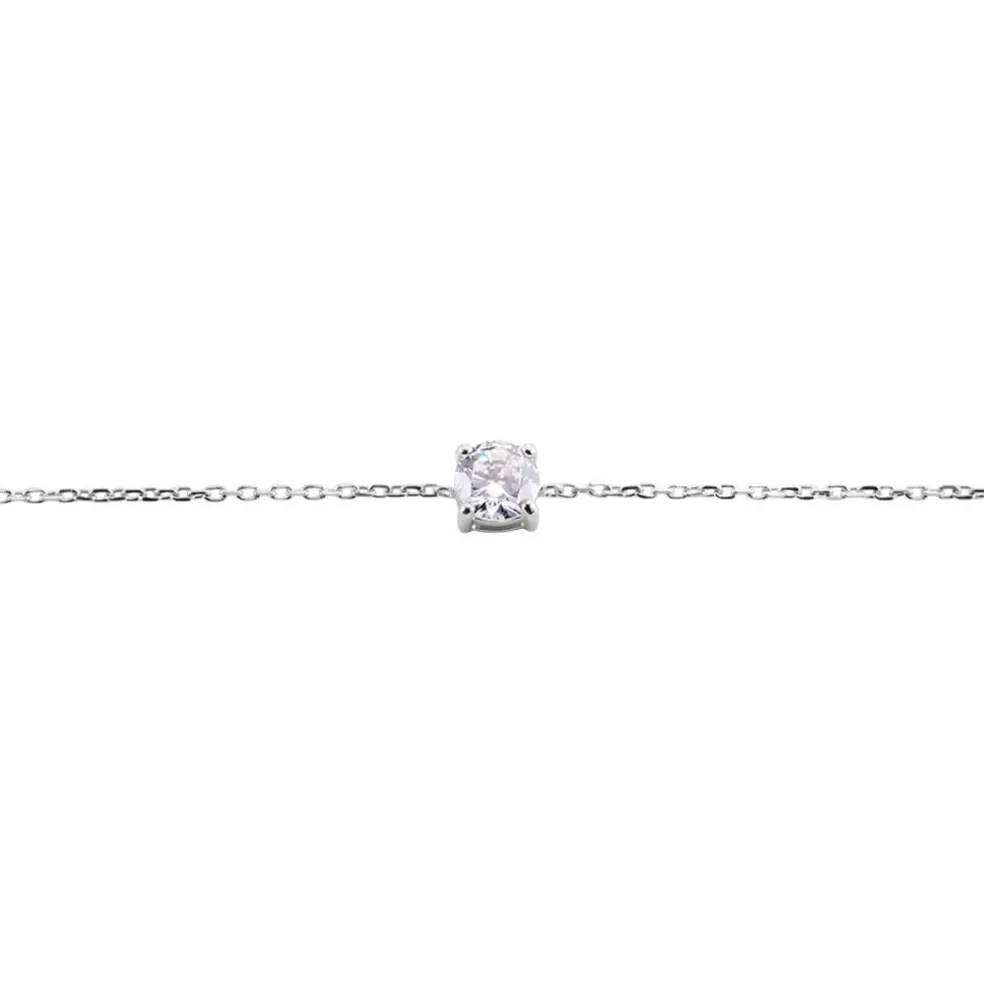 Bracelet Argent Blanc Lylwenn Oxyde De Zirconium