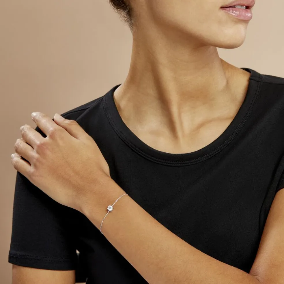 Bracelet Argent Blanc Lylwenn Oxyde De Zirconium