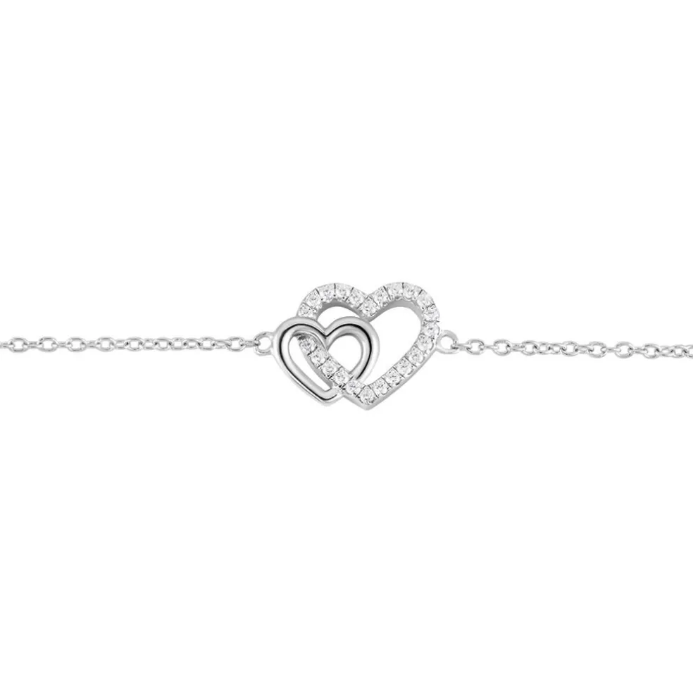 Bracelet Argent Blanc Marina Oxydes De Zirconium