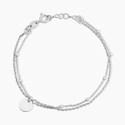 Bracelet Argent Blanc Mireio