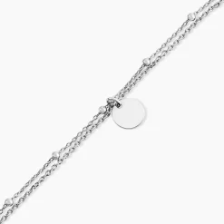 Bracelet Argent Blanc Mireio