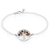 Bracelet Argent Blanc Odaya Ambre