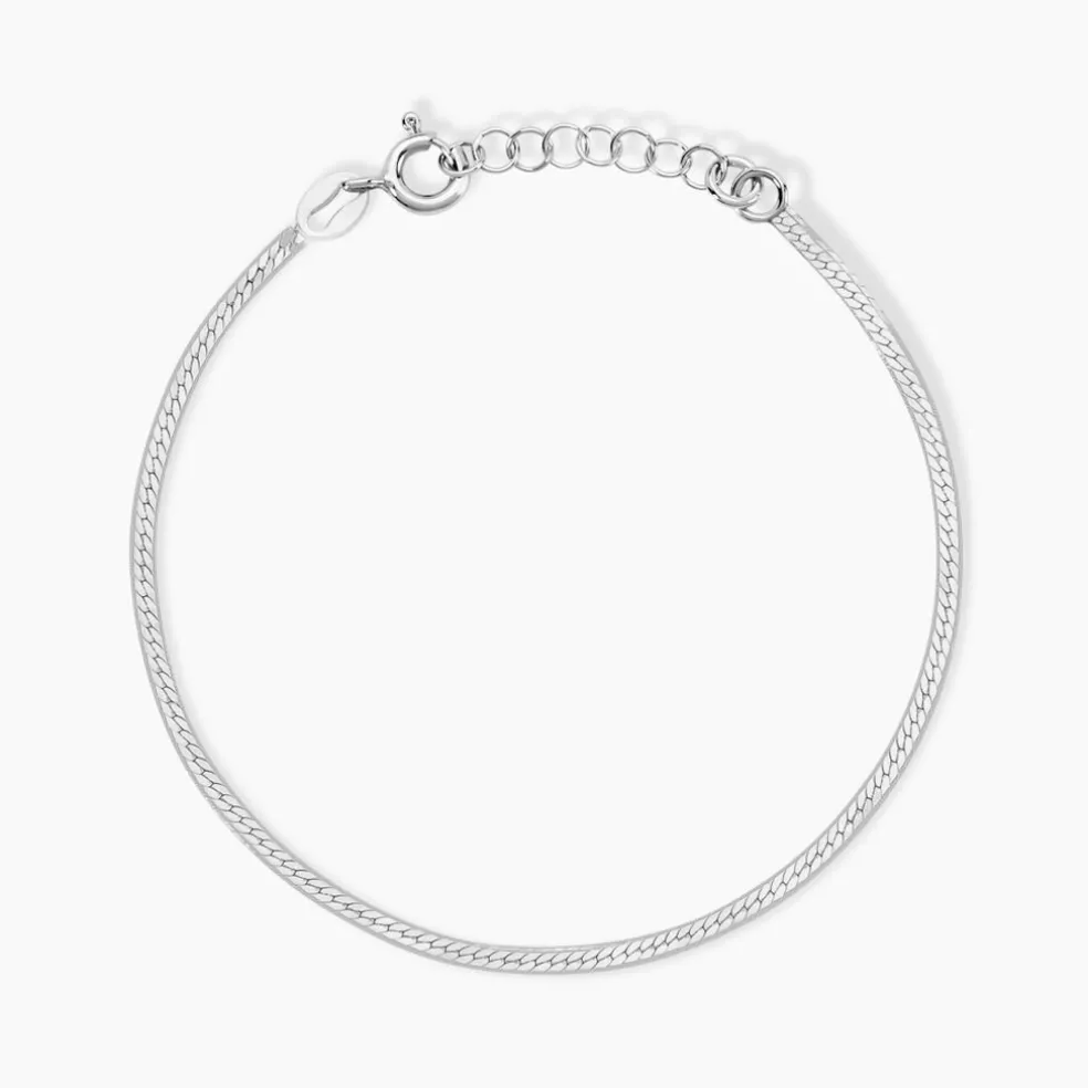 Bracelet Argent Blanc Racilia