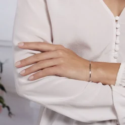 Bracelet Argent Blanc Racilia