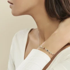 Bracelet Argent Blanc Rosalie Ambres