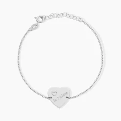 Bracelet Argent Blanc Sharla