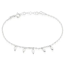 Bracelet Argent Blanc Shelia