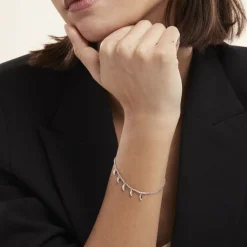 Bracelet Argent Blanc Shelia