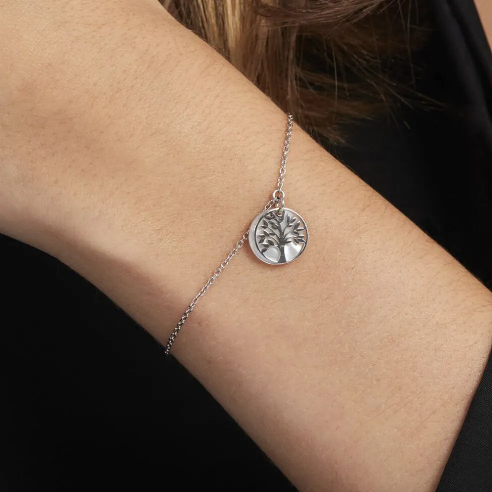 Bracelet Argent Blanc Sofee Nacre