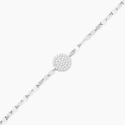 Bracelet Argent Blanc Turin Oxydes De Zirconium