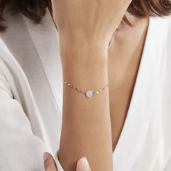 Bracelet Argent Blanc Turin Oxydes De Zirconium