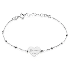 Bracelet Argent Blanc Valerien
