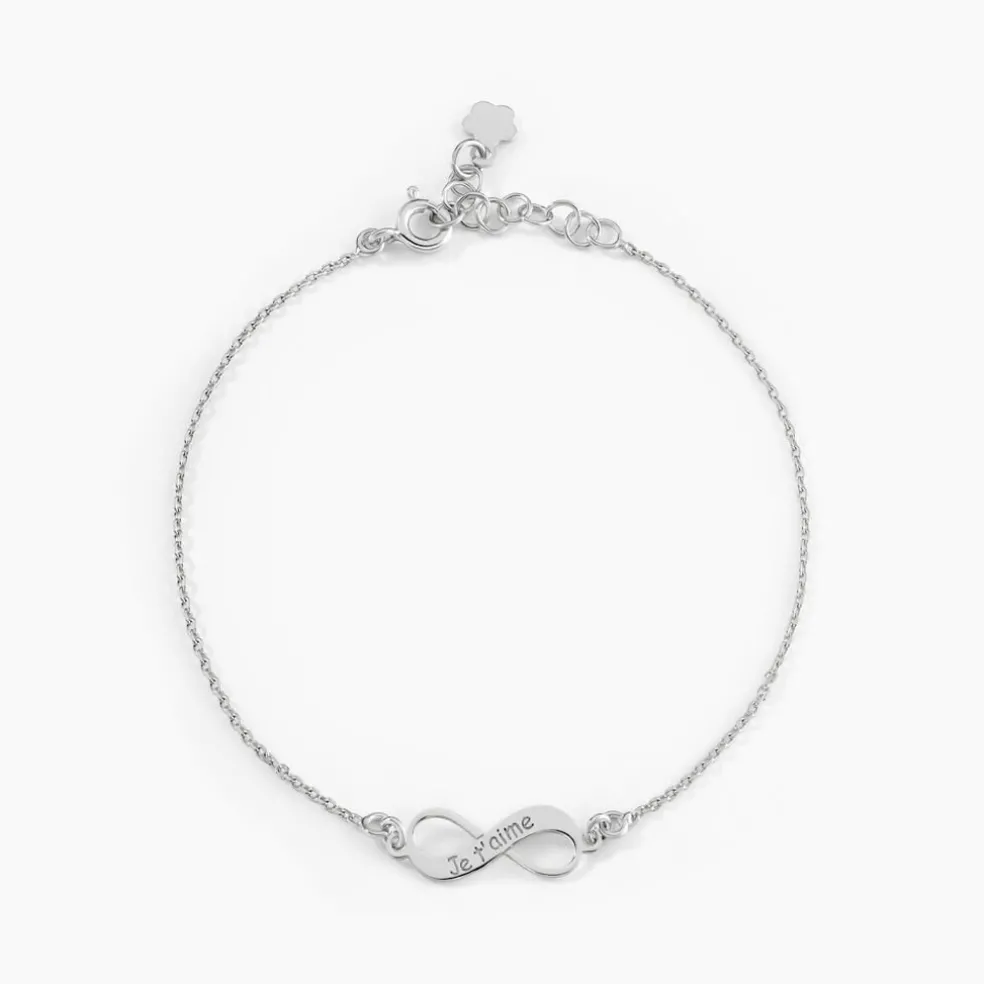 Bracelet Argent Blanc Wandis