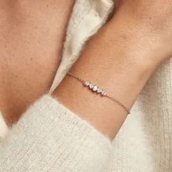 Bracelet Argent Blanc Winter Sweetness Oxyde De Zirconium