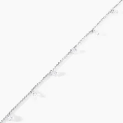 Bracelet Argent Collie Argent Blanc Oxyde