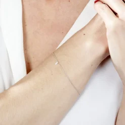 Bracelet Argent Constantin Argent Blanc Oxyde