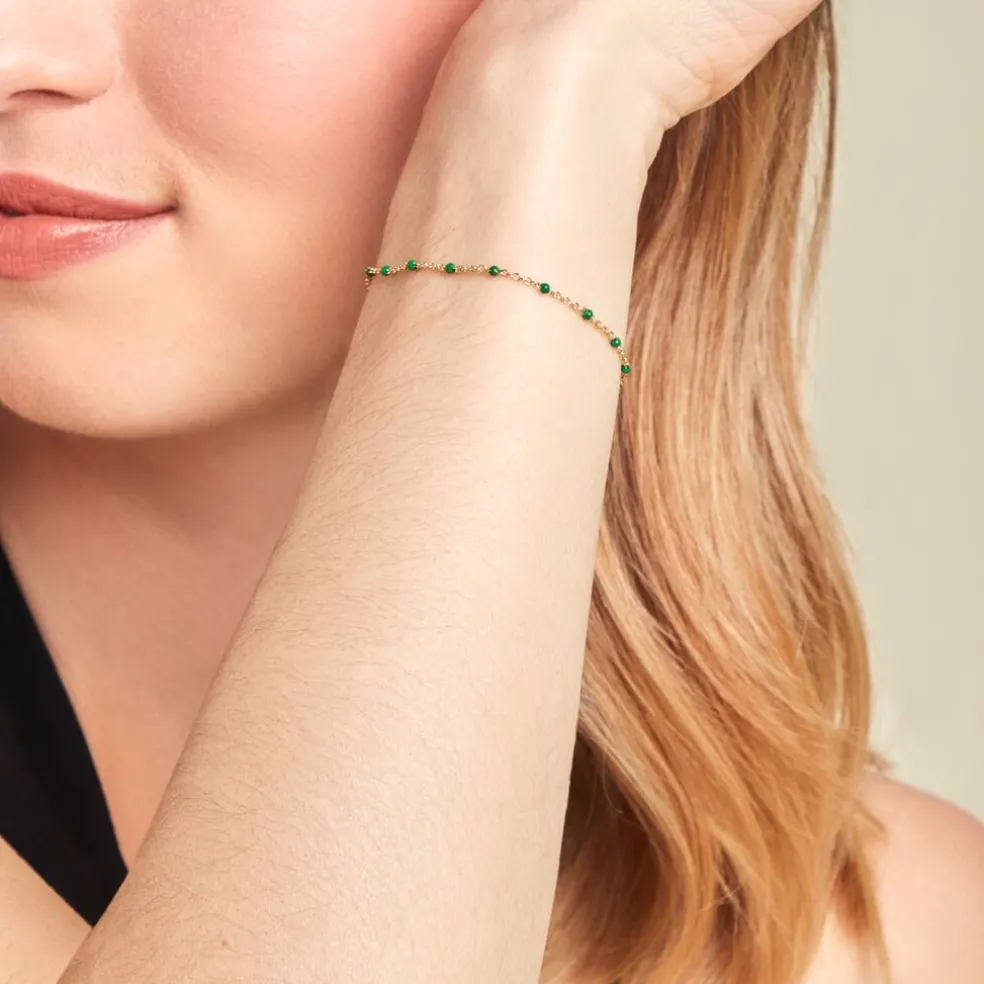 Bracelet Argent Dore Polka