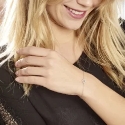 Bracelet Argent Henrick Oxydes De Zirconium