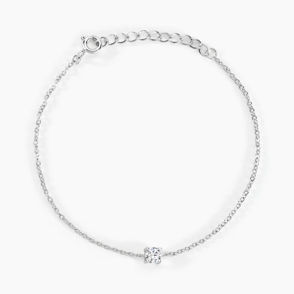 Bracelet Argent Lylwenn Oxydes De Zirconium