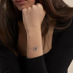 Bracelet Argent Rechef Oxydes De Zirconium