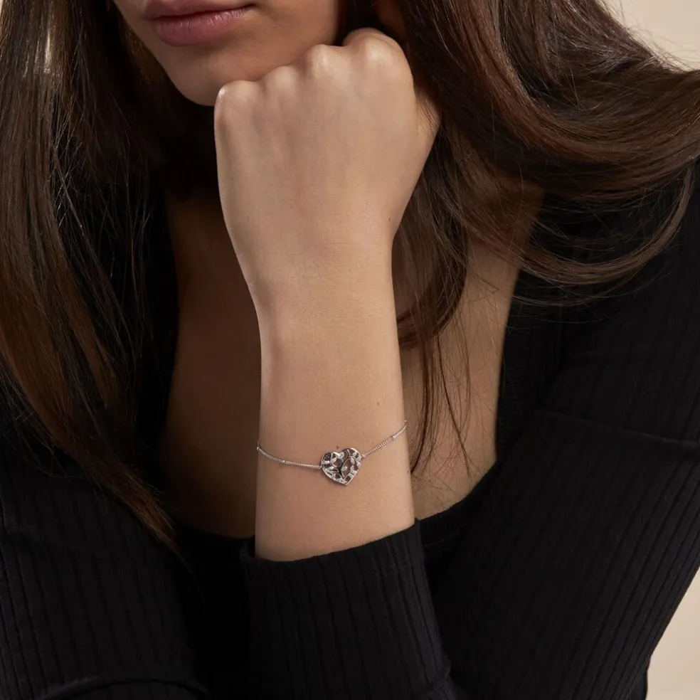 Bracelet Argent Rechef Oxydes De Zirconium