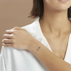 Bracelet Argent Rose Brenna Oxyde De Zirconium