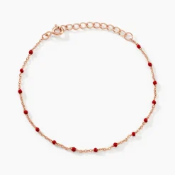 Bracelet Argent Rose Polka