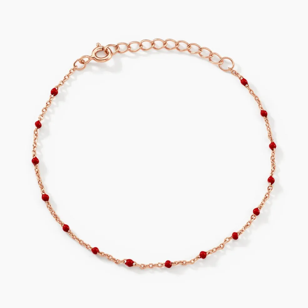 Bracelet Argent Rose Polka