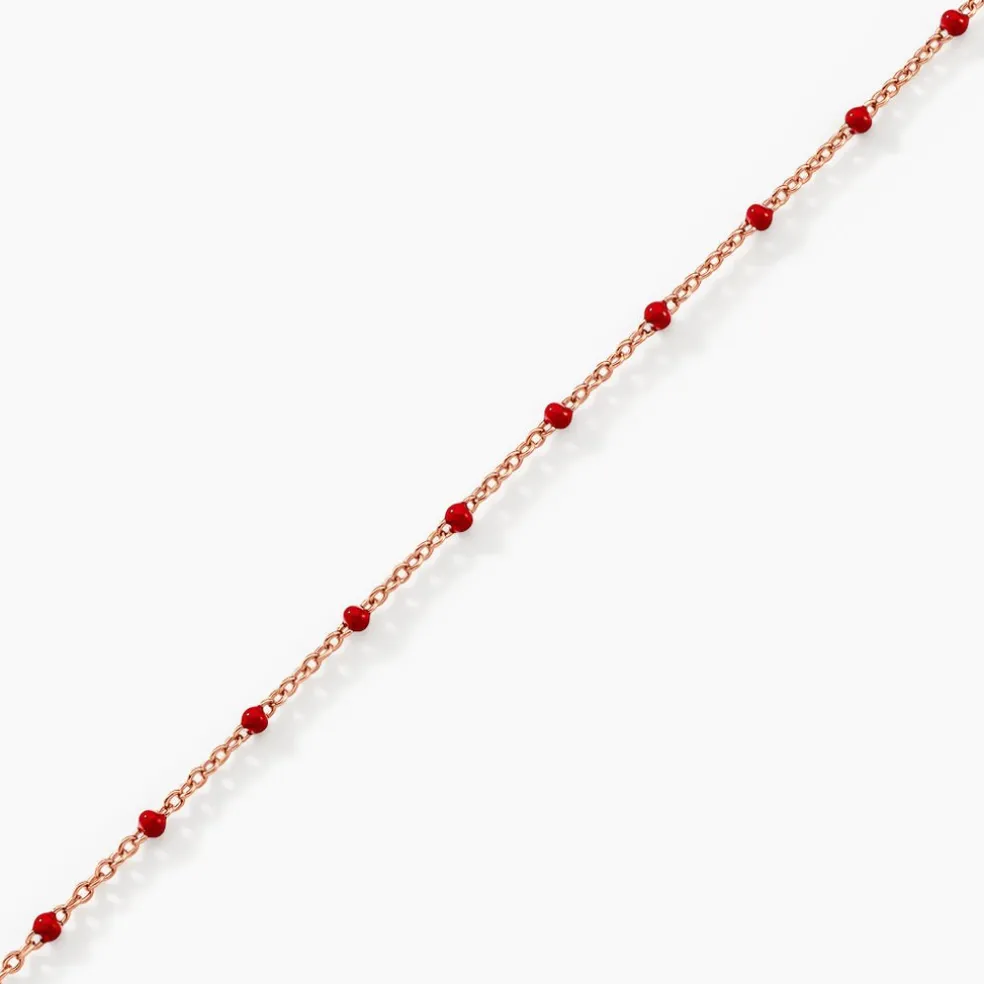 Bracelet Argent Rose Polka