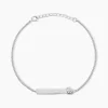 Bracelet Argent Rosule Oxydes De Zirconium