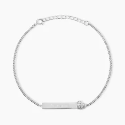 Bracelet Argent Rosule Oxydes De Zirconium