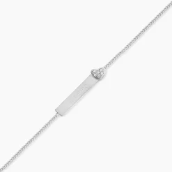 Bracelet Argent Rosule Oxydes De Zirconium