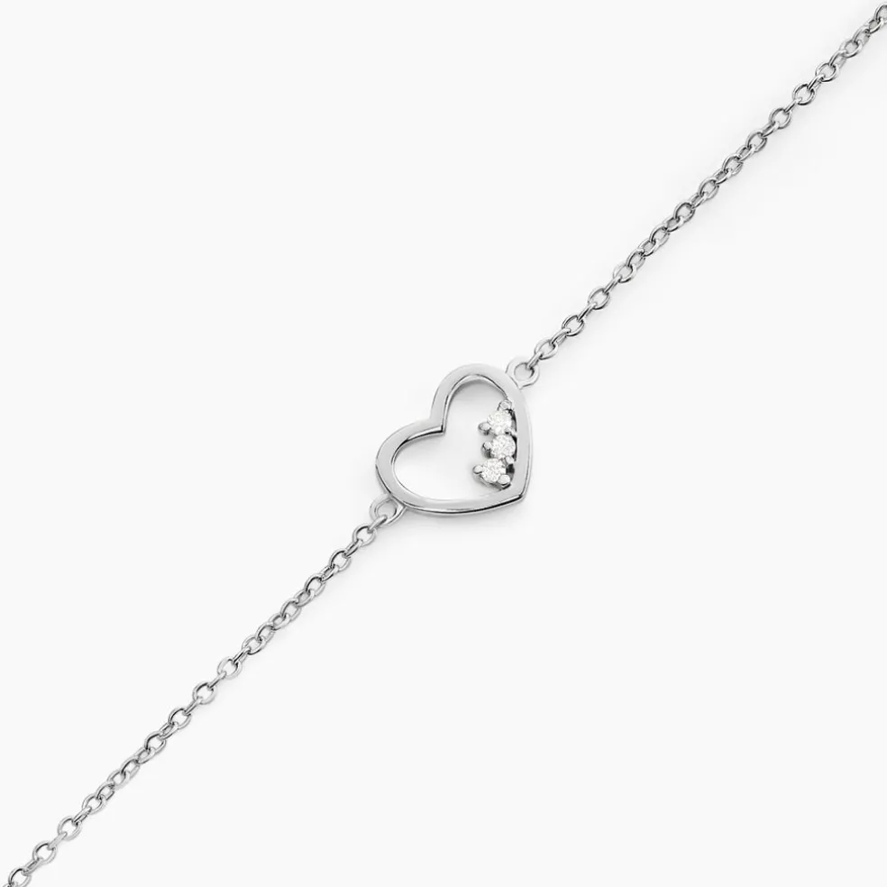 Bracelet Argent Shelan Oxydes De Zirconium