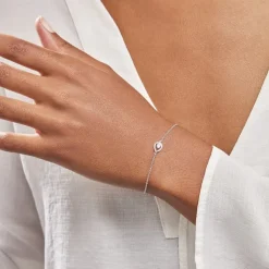 Bracelet Argent Temusio Oxydes De Zirconium