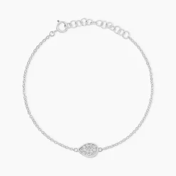 Bracelet Argent Tricoria Oxydes De Zirconium