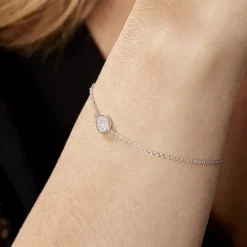 Bracelet Argent Tricoria Oxydes De Zirconium