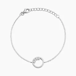Bracelet Argent Ursine Oxydes De Zirconium