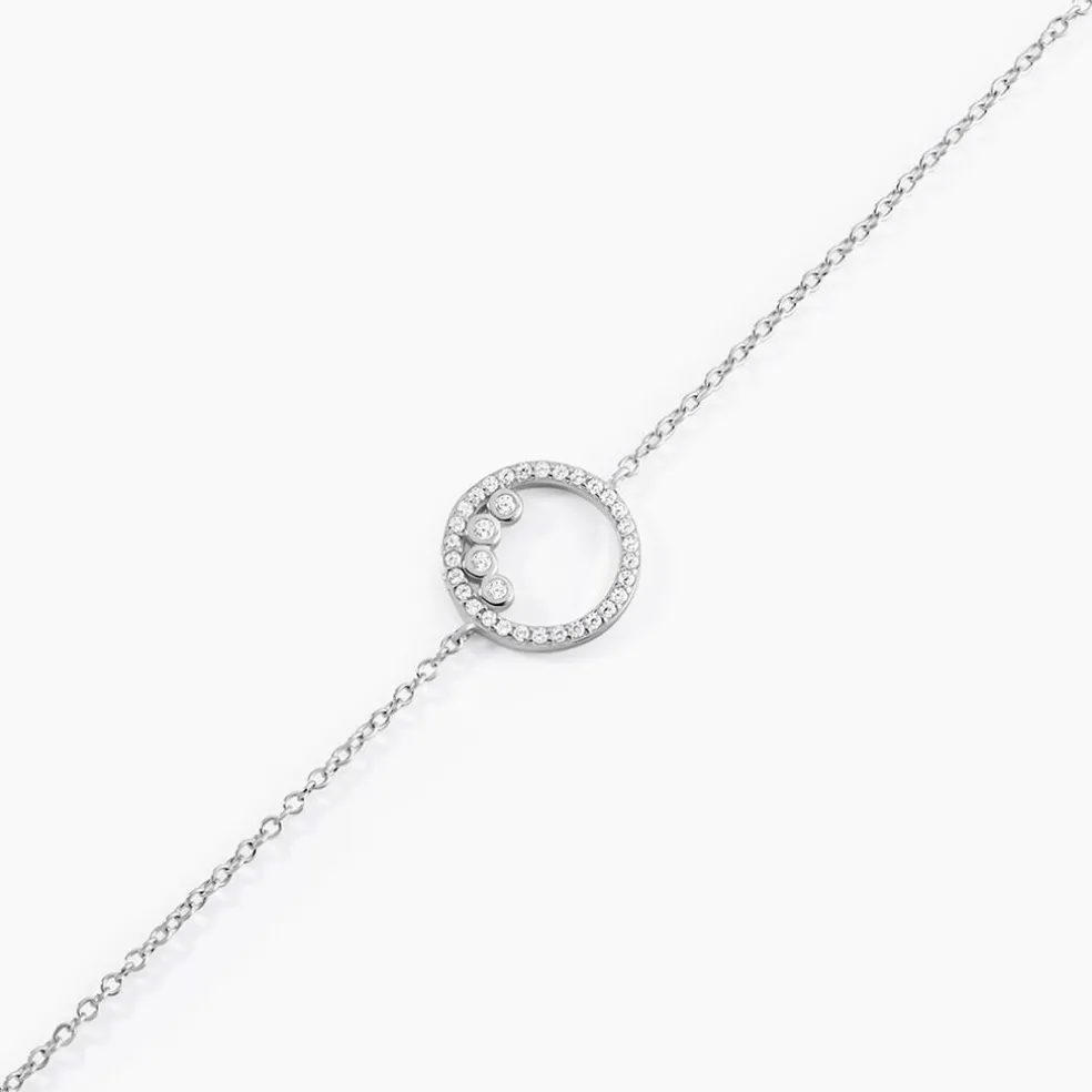 Bracelet Argent Ursine Oxydes De Zirconium