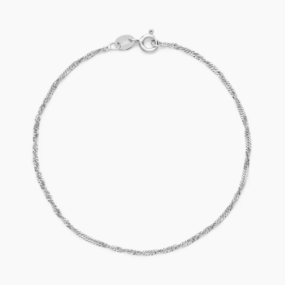 Bracelet Arletty Argent Blanc