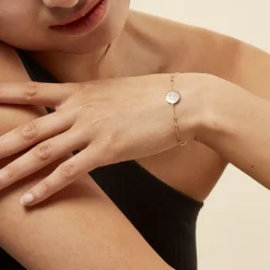 Bracelet Artea Plaqué Or Jaune Oxyde De Zirconium