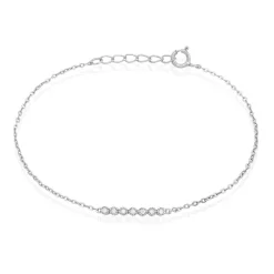 Bracelet Aryles Argent Blanc Oxyde De Zirconium